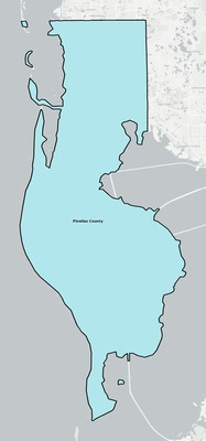 Pinellas County FL school district boundaries map