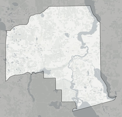 Putnam County FL county basemap context