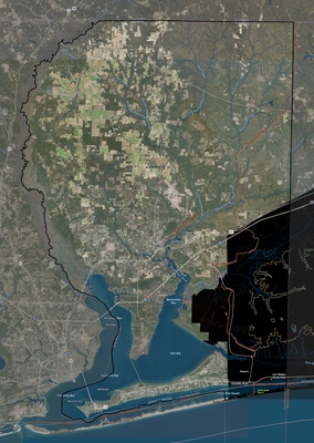 Santa Rosa County FL USGS imagery and topo map