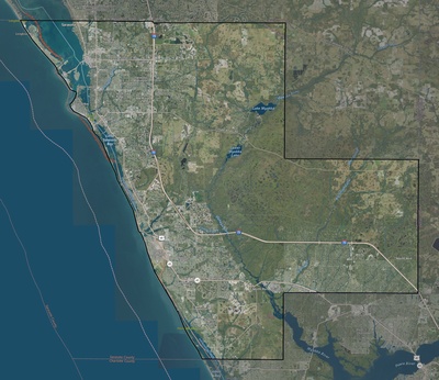 Sarasota County FL USGS imagery and topo map