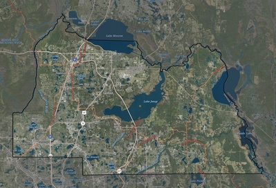 Seminole County FL USGS imagery and topo map