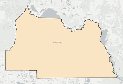 Seminole County FL school district boundaries map