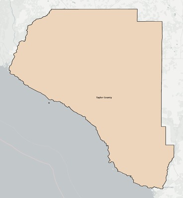 Taylor County FL school district boundaries map