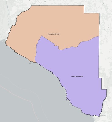 Taylor County FL townships and subdivisions map