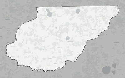 Union County FL county basemap context