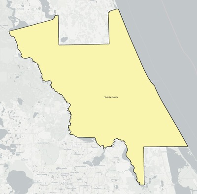 Volusia County FL school district boundaries map