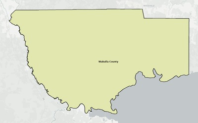 Wakulla County FL school district boundaries map