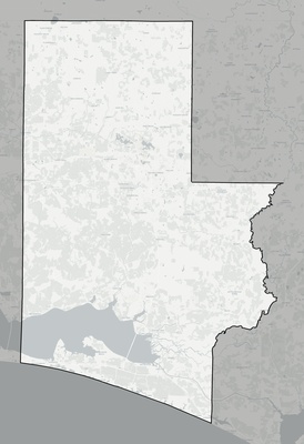 Walton County FL county basemap context