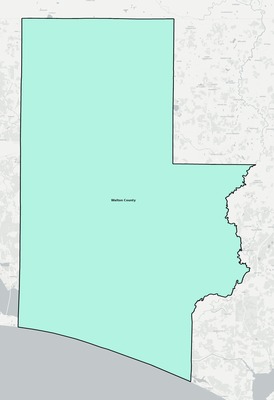 Walton County FL school district boundaries map