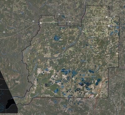 Washington County FL USGS imagery and topo map