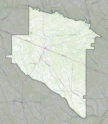 Appling County GA USGS topo map