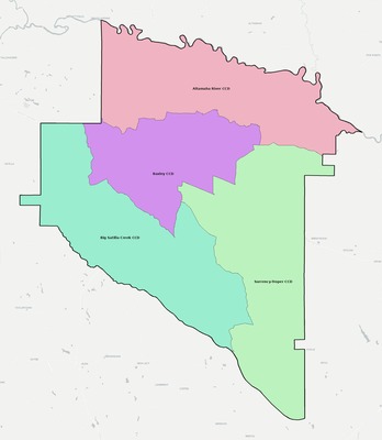 Appling County GA townships and subdivisions map
