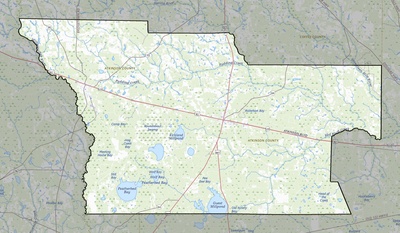 Atkinson County GA USGS topo map