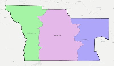 Atkinson County GA townships and subdivisions map