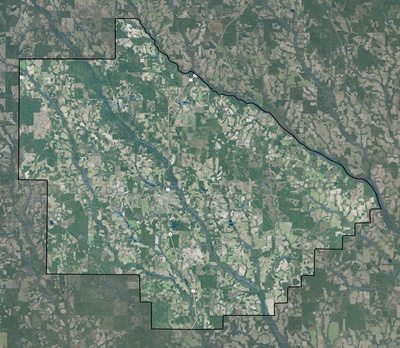 Bacon County GA USGS imagery and topo map