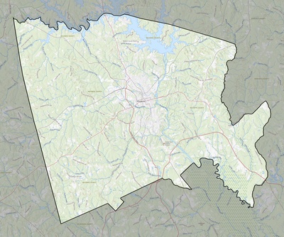 Baldwin County GA USGS topo map