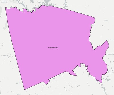 Baldwin County GA school district boundaries map