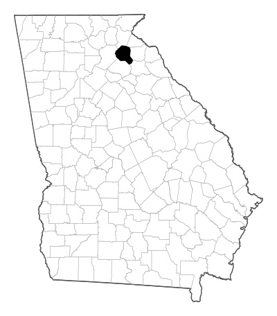 Banks County in Georgia