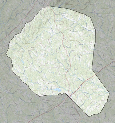 Banks County GA USGS topo map