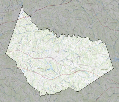 Barrow County GA USGS topo map