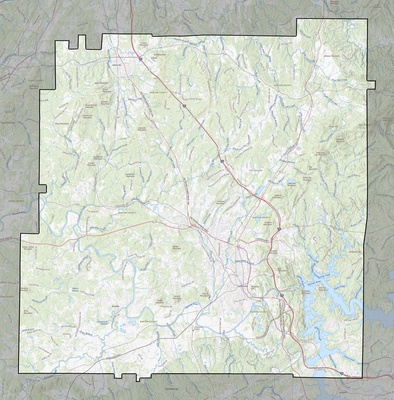 Bartow County GA USGS topo map