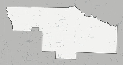 Ben Hill County GA county basemap context