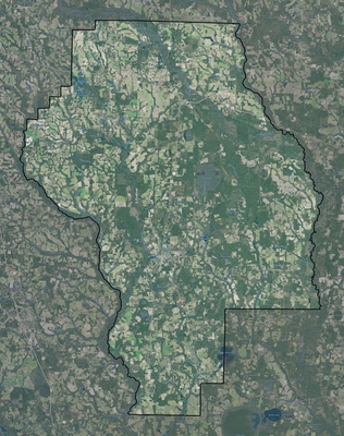Berrien County GA USGS imagery and topo map