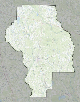 Berrien County GA USGS topo map