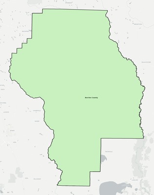 Berrien County GA school district boundaries map