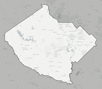 Bibb County GA county basemap context