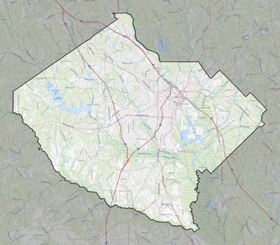 Bibb County GA USGS topo map