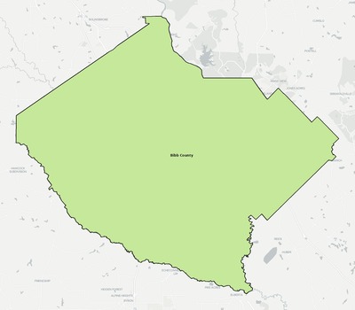 Bibb County GA school district boundaries map