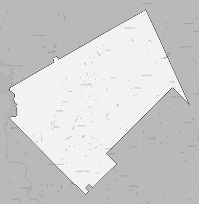 Bleckley County GA county basemap context