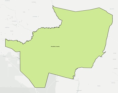 Brantley County GA school district boundaries map