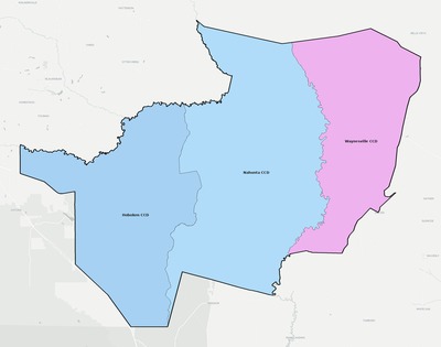 Brantley County GA townships and subdivisions map