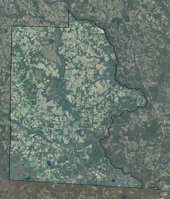 Brooks County GA USGS imagery and topo map