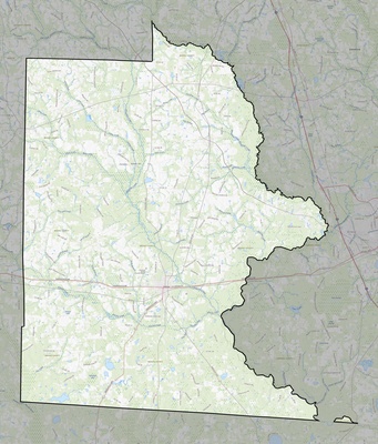Brooks County GA USGS topo map