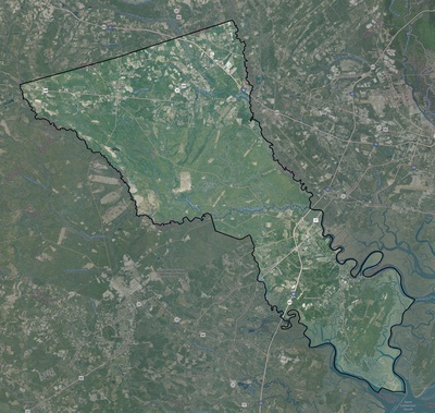 Bryan County GA USGS imagery and topo map