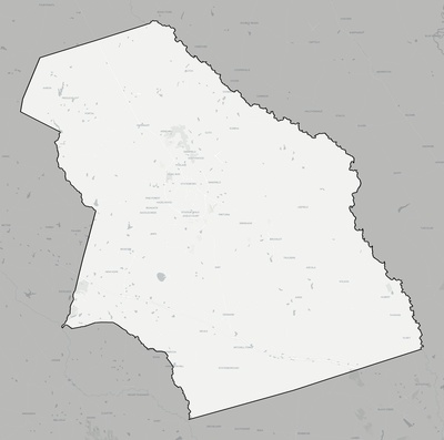 Bulloch County GA county basemap context