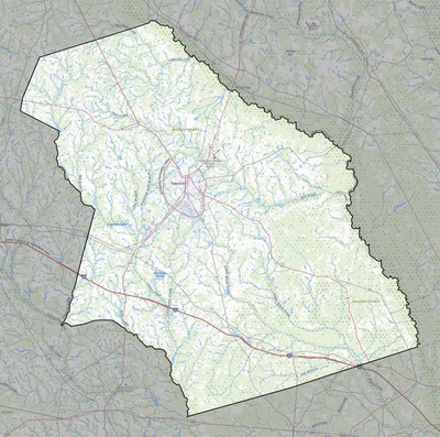 Bulloch County GA USGS topo map