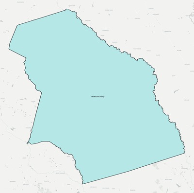 Bulloch County GA school district boundaries map