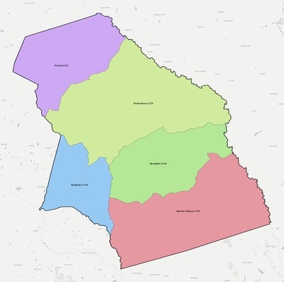 Bulloch County GA townships and subdivisions map