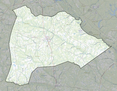 Burke County GA USGS topo map