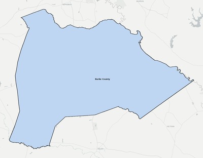 Burke County GA school district boundaries map