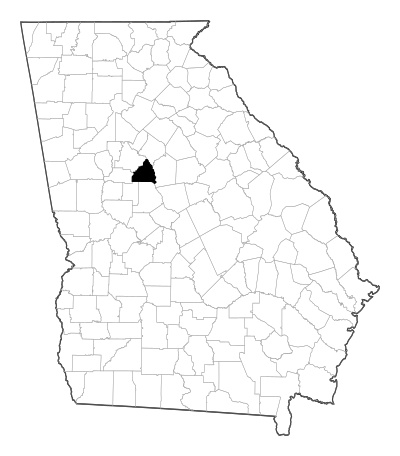 Butts County in Georgia