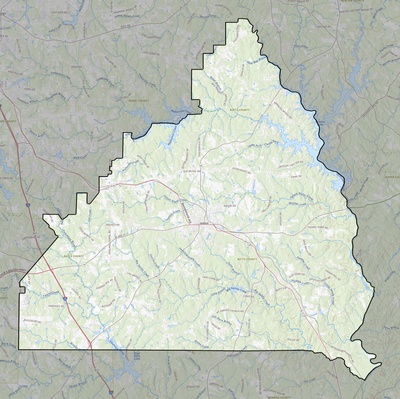 Butts County GA USGS topo map