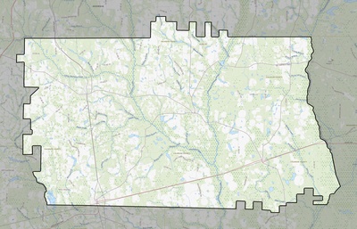 Calhoun County GA USGS topo map