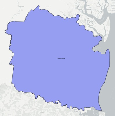 Camden County GA school district boundaries map