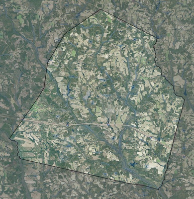 Candler County GA USGS imagery and topo map
