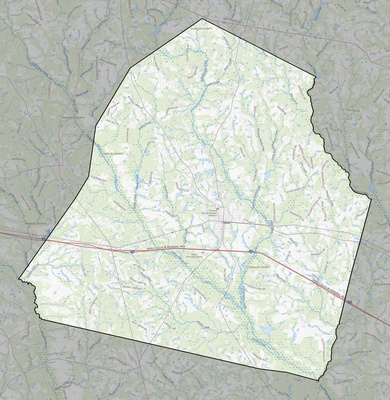 Candler County GA USGS topo map